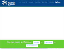 Tablet Screenshot of habitatregina.ca